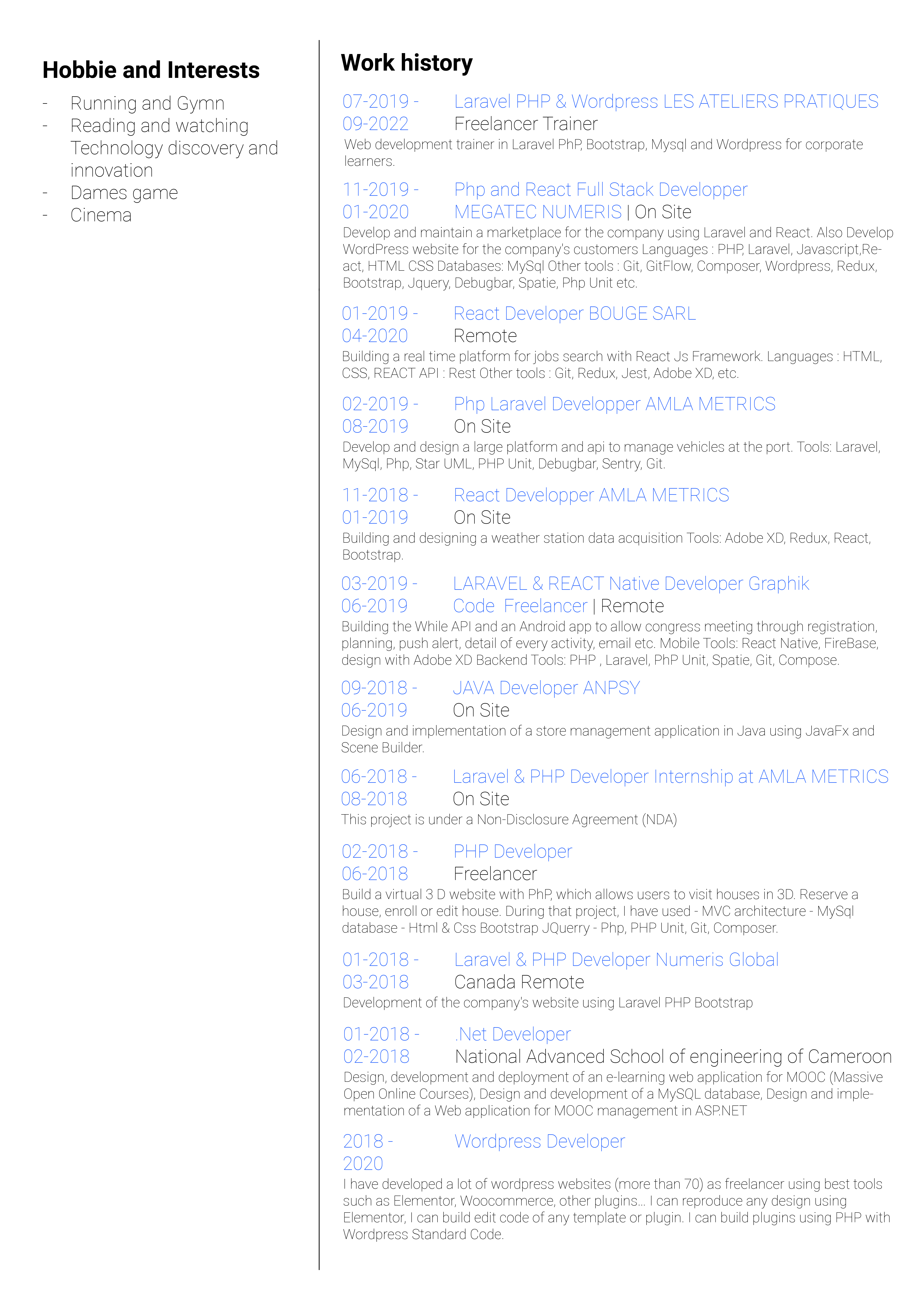 Full-stack developer